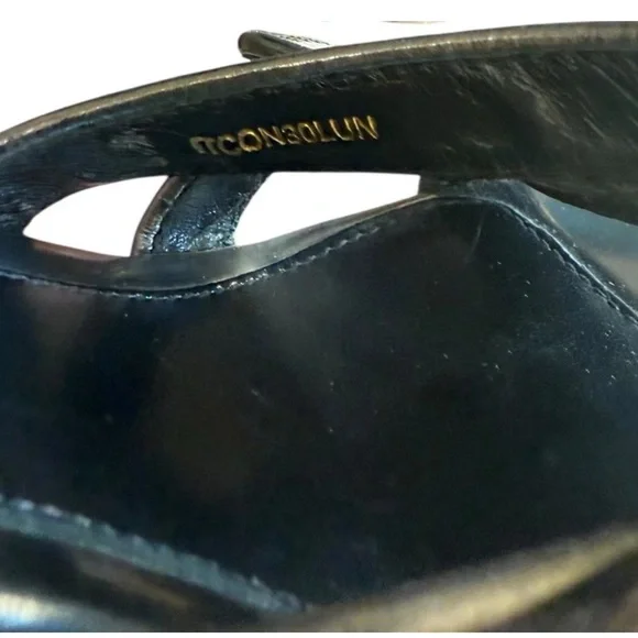 Burberry Nova Check Plaid Espadrille Wedge Sandal Heels Patent Leather 38/7.5-8 - Picture 12 of 12